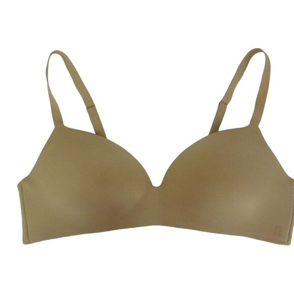 Tommy John Second Skin Bra Womens 38C Lightly Lined Wireless Beige - Picture 1 of 4
